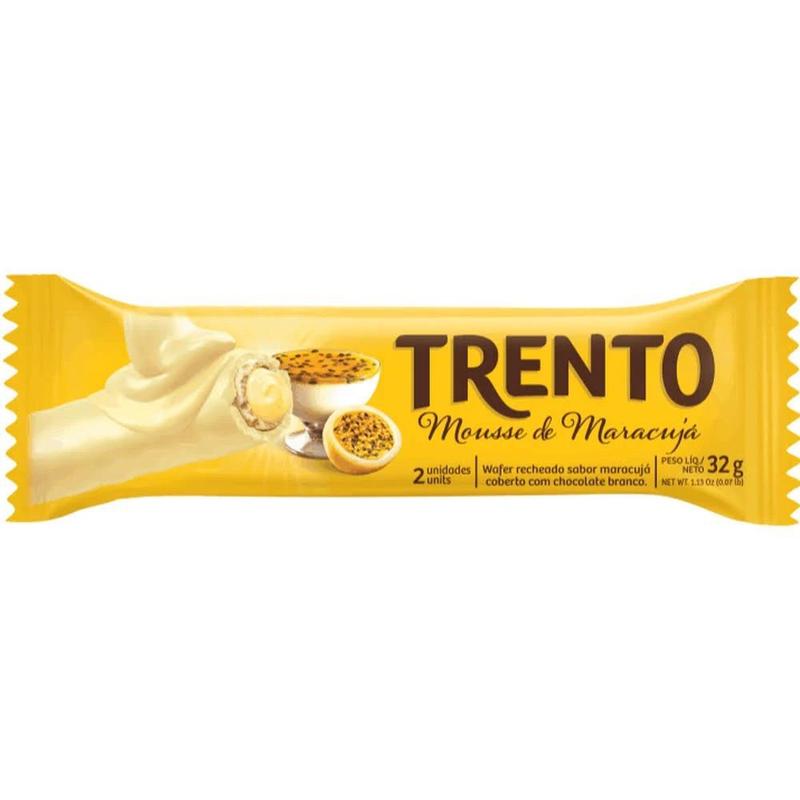 Trento 16x32g - Mousse Maracujá - Peccin - Chocolate / Barra de